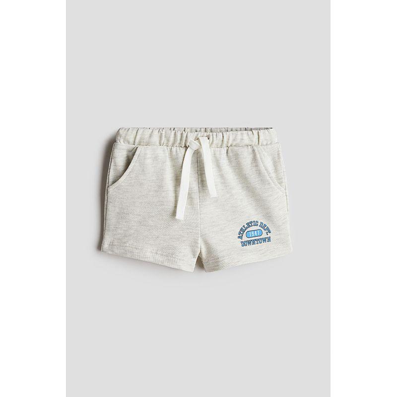 

HM Детская одежда Брюки для малыша 2025 Лето Новые Прямые Свободные Повседневные Модные Принтованные Короткие Спортивные штаны 1268030 Light gray/athlete Dept. 90/47(12-18m)