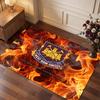 West Ham United Football Print Crystal Velvet Rug, Comfortable Water Absorbent Non Slip Indoor Floor Carpet