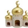 Mosque Sculpture Castle Building Figurine Micro Landscape Decor Desktop Ramadan Decoration for