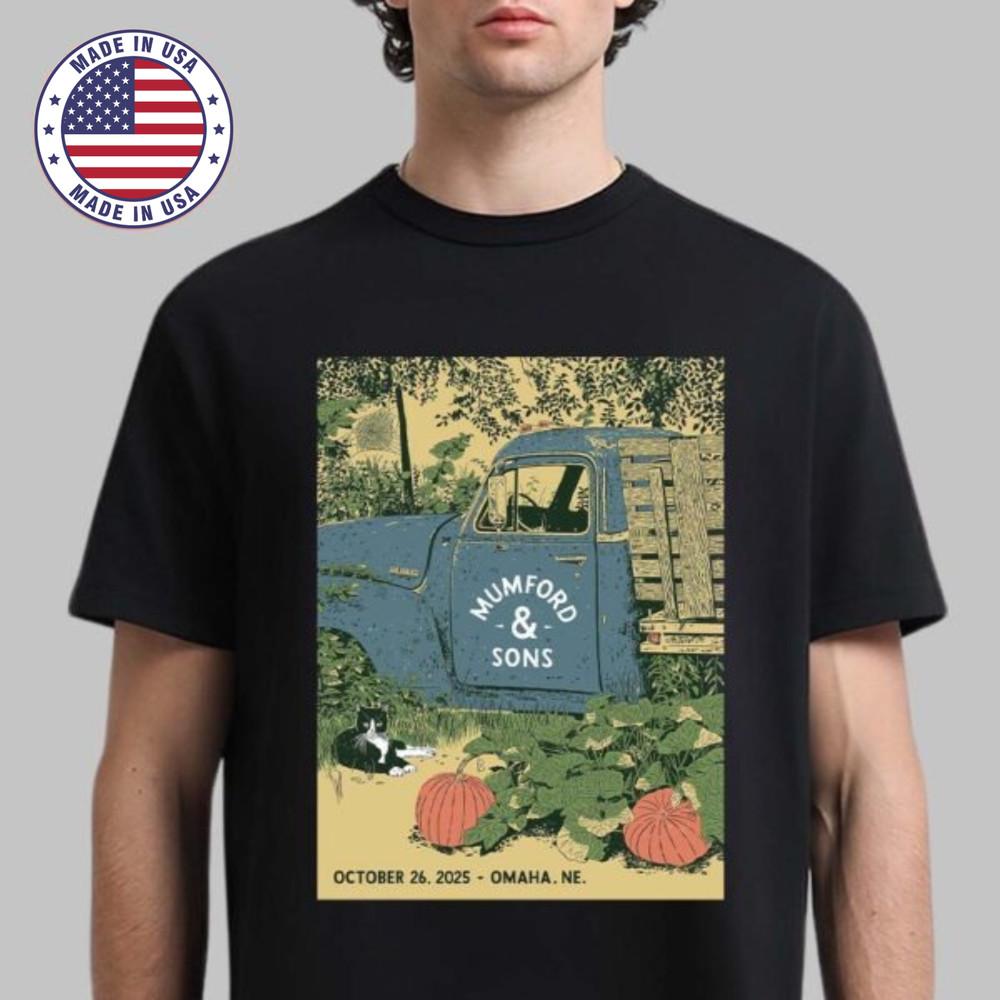 

Mumford And Sons Omaha Nebraska 2025 Event Essentials TShirt Unisex All Sizes Unisex T-Shirt XXL