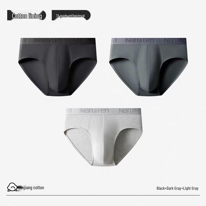 Nanjiren Men's Breathable Cotton Briefs