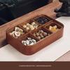 Naijiang New Chinese Solid Wood Snack Tray with Lid
