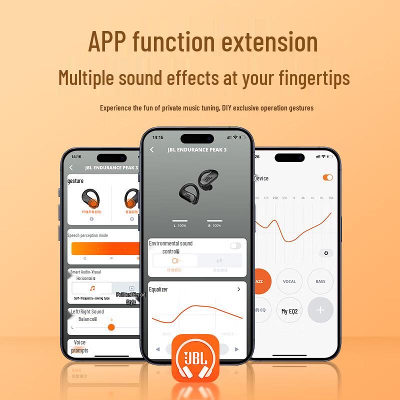 JBL Endurance Peak 3 True Wireless Sports Earbuds