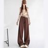 2024 Women's Autumn Loose Straight-Leg Sweatpants with Side Stripe Trend