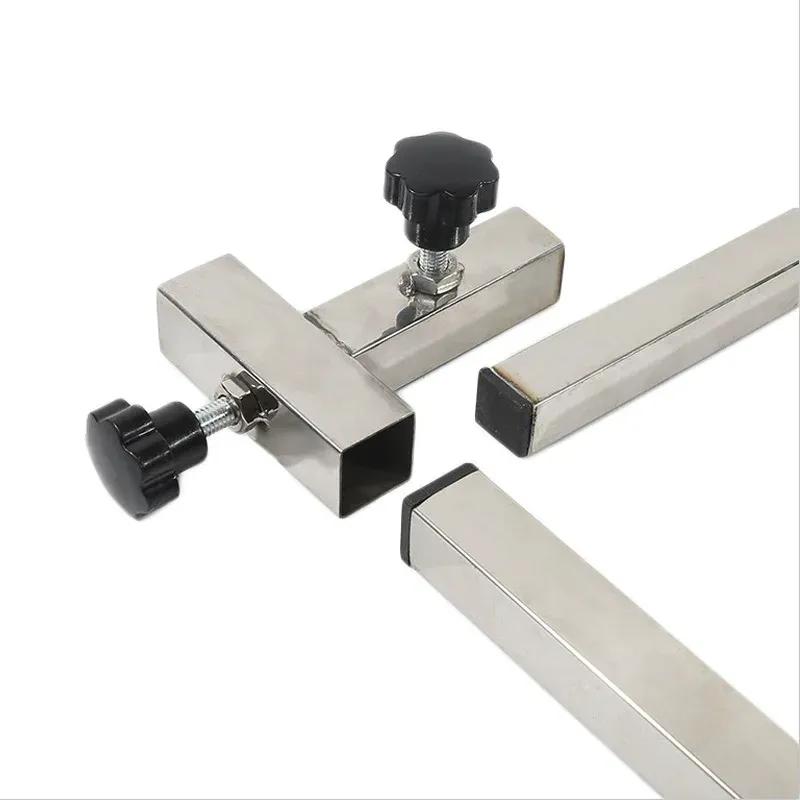 Rameno pro péči o domácí mazlíčky se svorkou Pevná nerezová konstrukce pro 100~120cm kosmetický stůl Podpora pro koupání psů a koček, úpravu srsti