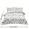 Floral Bedding Set 3D Printed Duvet Cover Set Skin-Friendly Single Twin Double Size Bedroom Decor Duvet Cover Set Birthday Gift
