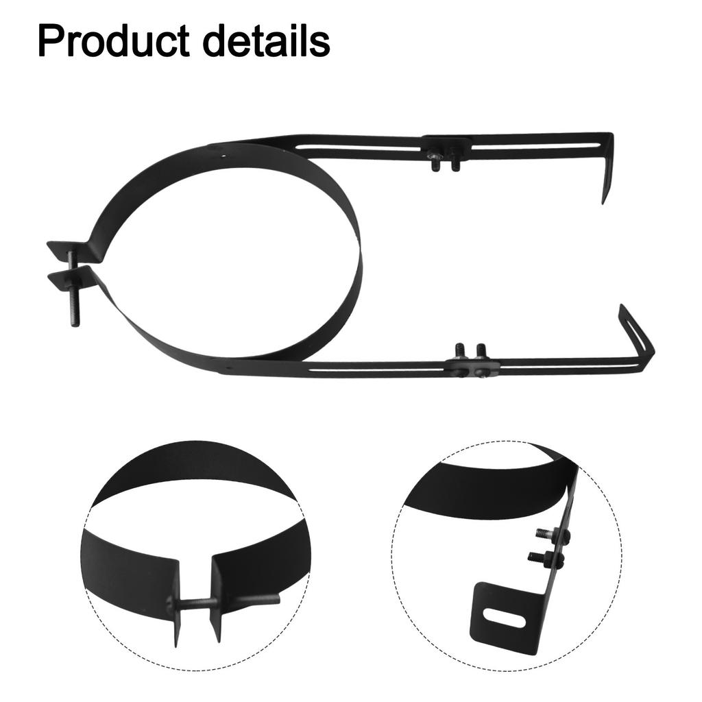 Røykrørbrakett Justerbar støtte for 150 mm rustfrie røykrør