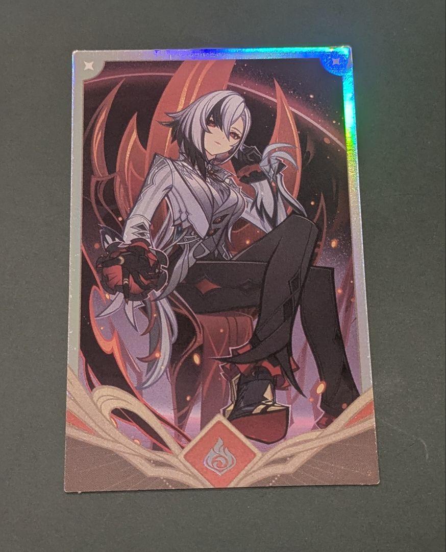 

[USED] Arlecchino Servant Seven Saints Summon Random Photo Card Genshin Cafe in Seoul