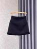 Gray Elegant Plus Size A-Line Wool Skirt - Anti-Exposure, Versatile, Hip-Hugging Design