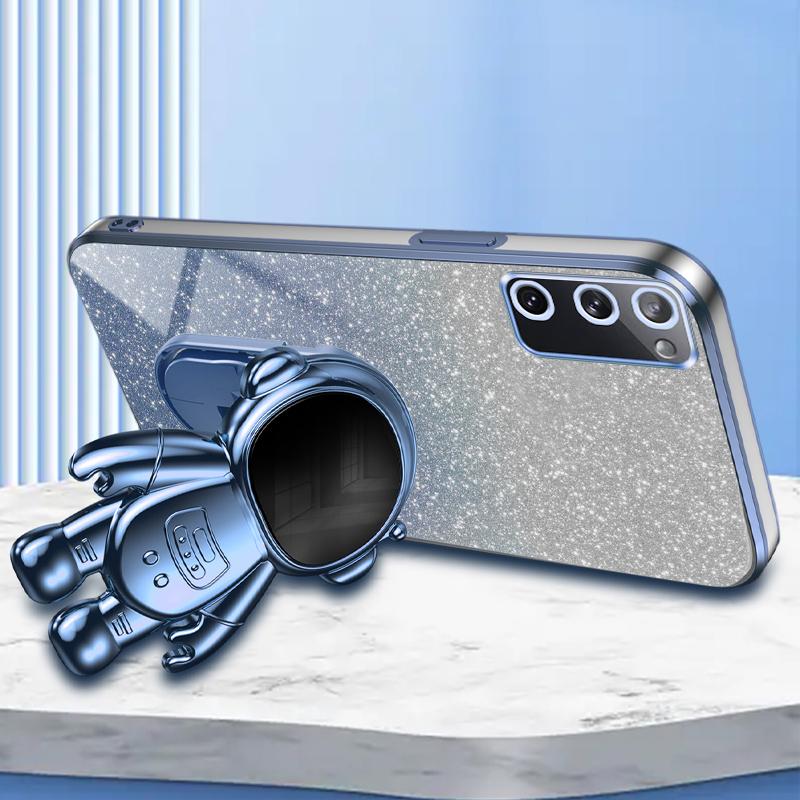 For Samsung Galaxy S20 FE 2022/S20 Lite/S20 FE 5G/S20 FE Astronaut Kickstand Phone Case PC+TPU Cover