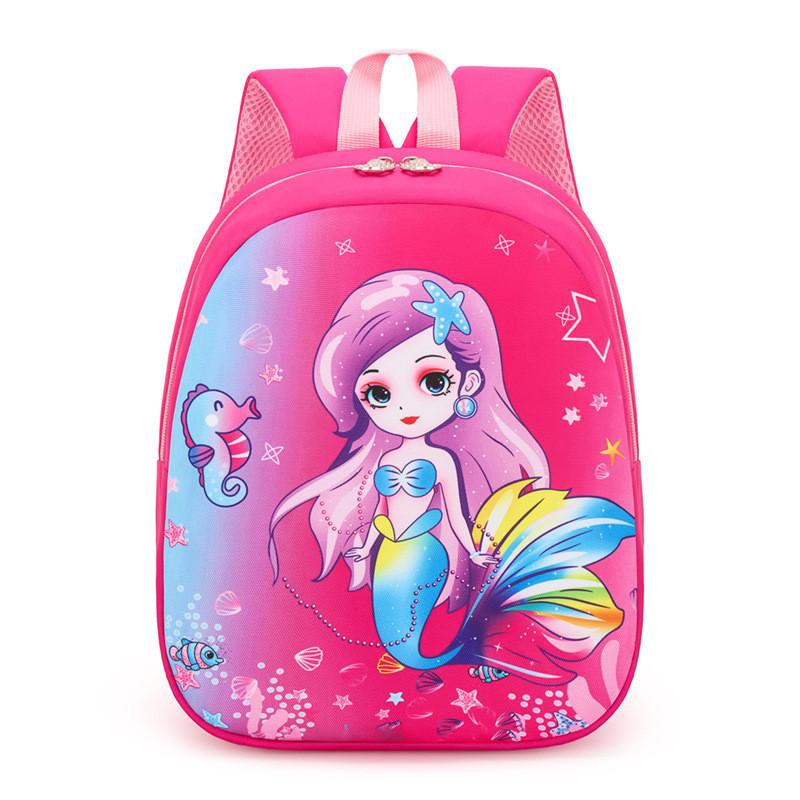 Cute Pink Cat Nylon Backpack For Preschoolers Trendy And Breathable School Bag