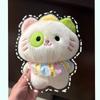 Colorful Cat Stuffed Plush Doll High Appearance Level Companion Toy Soft Cloth Doll Lovely Birthday Holiday Present
