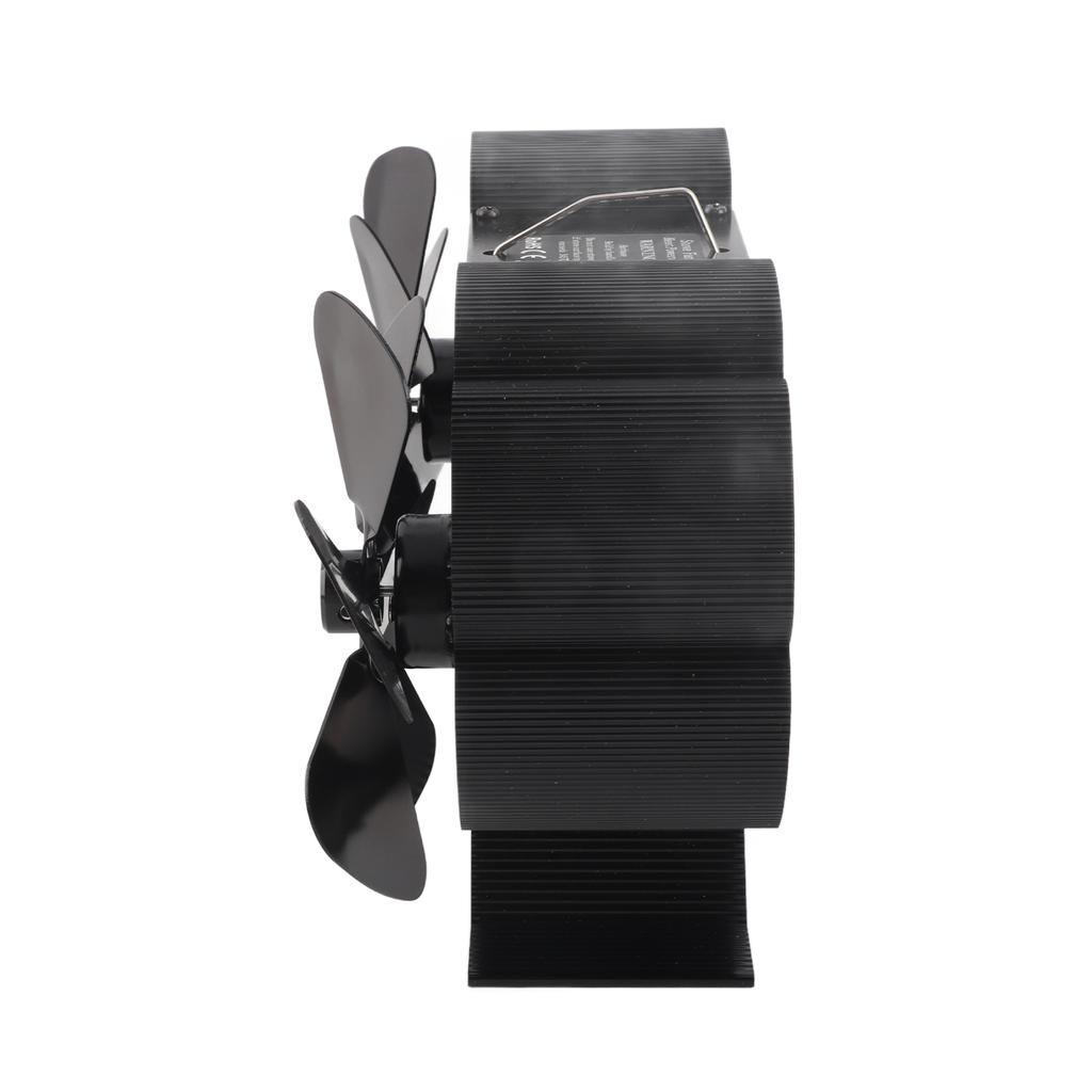 Fireplace Fan Quiet Operating 180 220CFM 1400rpm Aluminum Alloy 6 Blade Heat Powered Wood Stove Fan