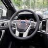58x22mm 3D Aluminum Steering Wheel Badge Emblem Cover For Ford Focus MK4 Ranger Fiesta Mondeo Edge Escape Auto Tuning Accessory