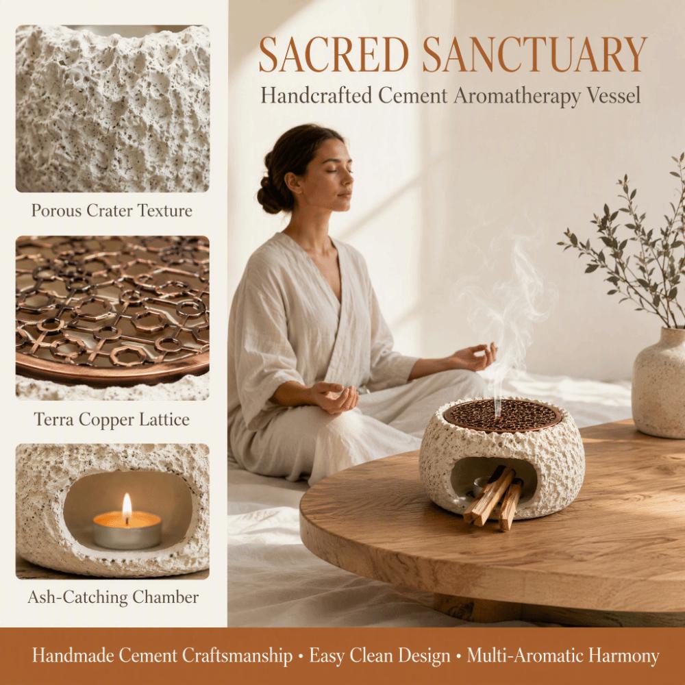 Creative Incense Burner Bowl Stone-Look Fumigation Furnace Tea Stove  Home Decoration