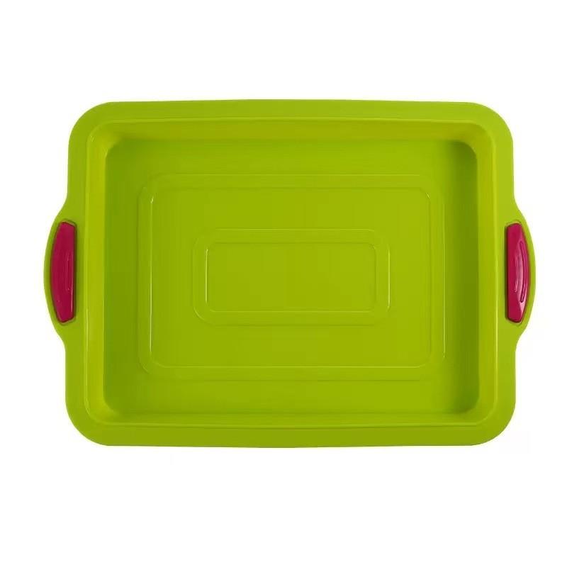 Silicone Baking Pan Rectangular Cake Mold With Easy Release For Home Baking And Swiss Roll Making