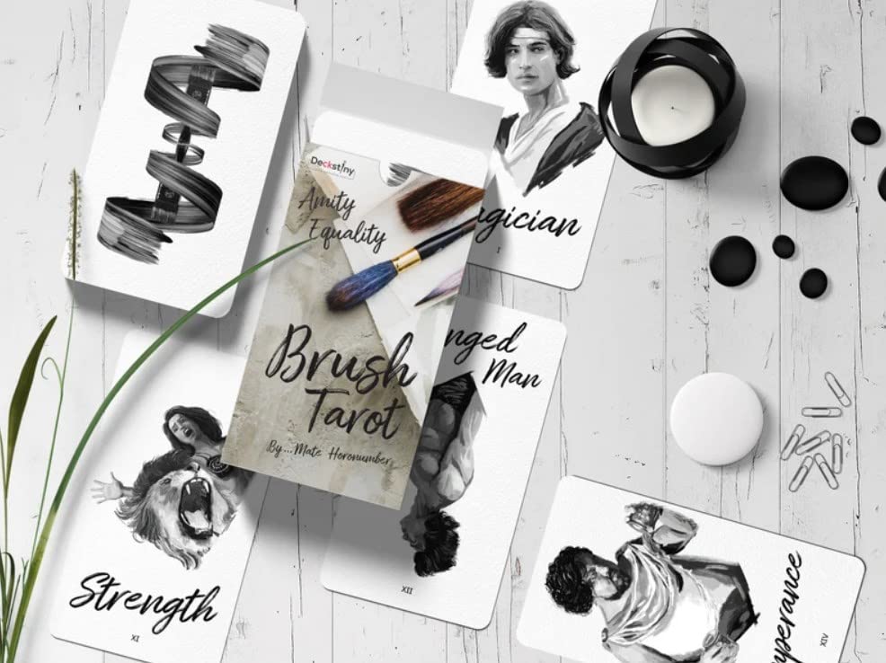 Kancharo Tarot Cards 87 Pieces Tarot Fortune Telling Japanese Tarot Card Basic Instructions Pouch Included [Brush Tarot] & (Genuine Product)