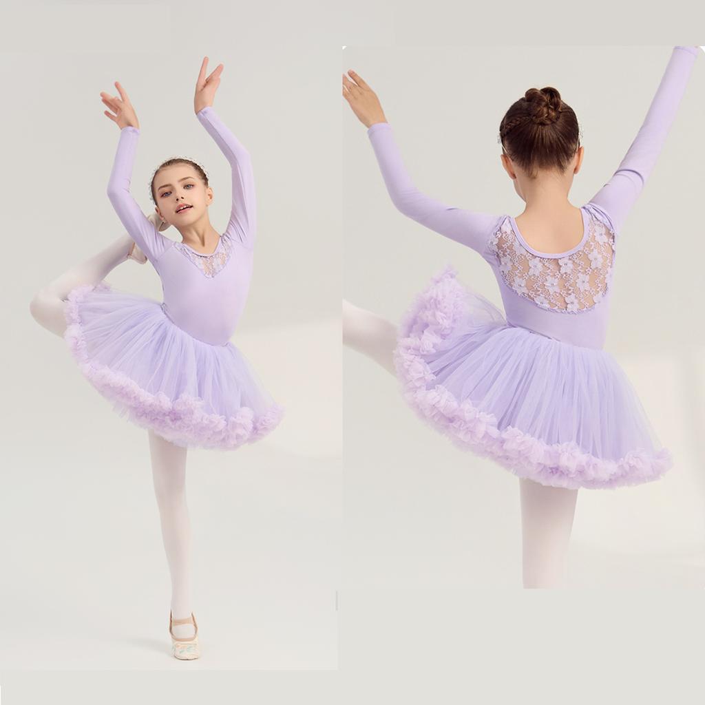 costume for girls ballet women Elegant dress ballet suit ballet leotard frocks for girls purple tutu maiden costume for children