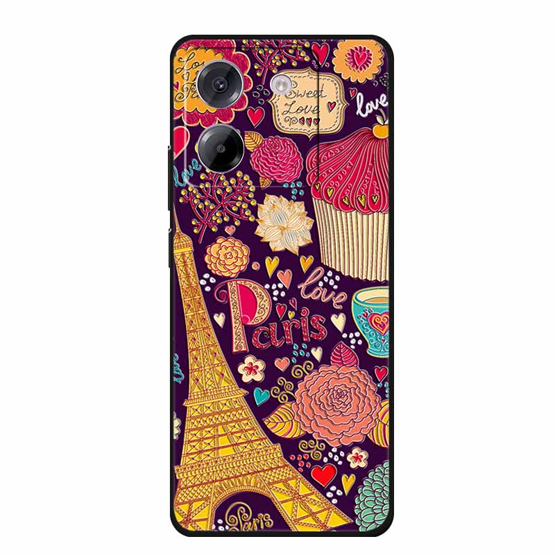 3D Emboss Case For POCO M7 Pro 5G Phone Case Relief Flowers Black Silicone Soft Back Cover For Xiaomi Poco M7 Pro Case Coque Bag