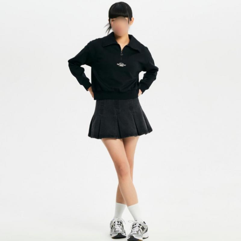 New Balance Women S Signature Semi Crop Half Zip Up SweatShirt Nbnce1w212 19