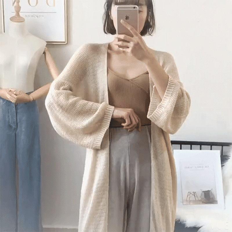 Spring/Summer Plus Size Loose Knit Cardigan - Women's Sun Protection and Air Conditioning Shirt