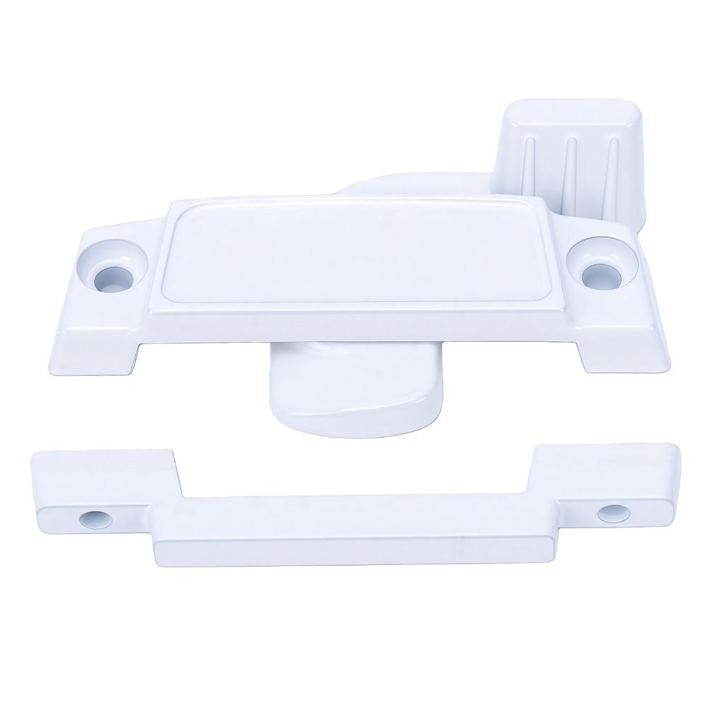 10 PEÇAS Trava de Janela com Fivelas de Travamento Resistente ao Desgaste Liga de Alumínio Branca Trava de Basculante de Substituição para Janela de Correr