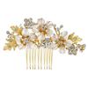Alloy Bride's Hair Comb Rhinestone Hair Accessories Fashion Flower Hairpin  Festive Gifts