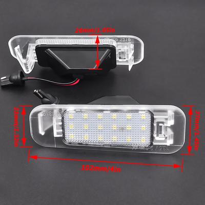 2 pezzi posteriore per auto ad alta luminosità LED bianco luce targa lampada targa per Kia Rio 2005-2011 Rio5 2006-2011
