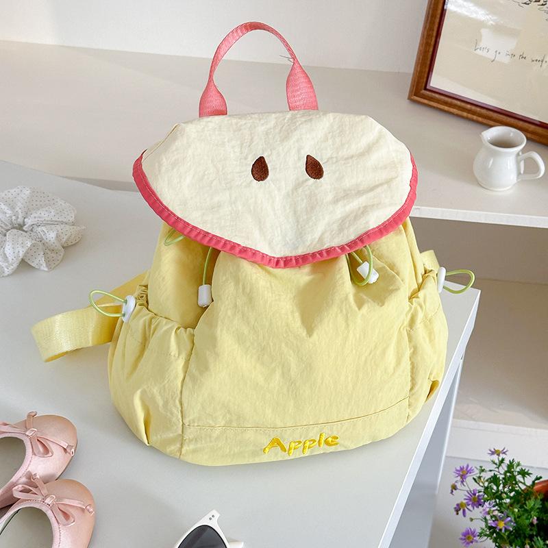 Borsa a Spalla Doppia - Estiva Leggera e Fresca Zainetto Frutta per Bambini - Zaino per Bambini Unico con Coulisse