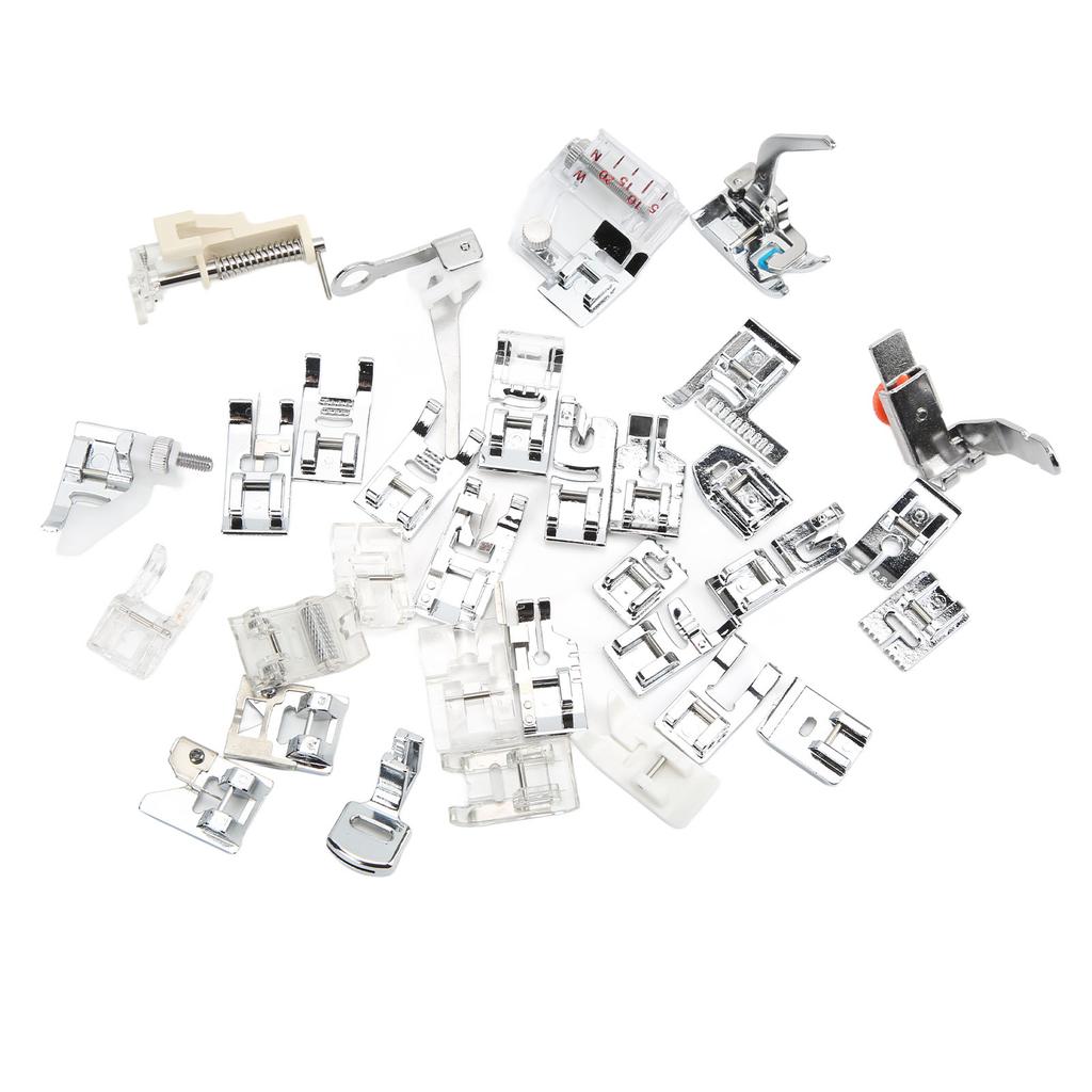 32 Stück Nähfuß Multifunktion Verbessern Arbeitseffizienz Verschleißfestigkeit Nähmaschinenzubehör