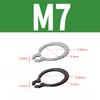 Hongtu C Type External Circlip Retaining Rings Shaft Circlip Washer M3-M9 Stainles Steel/65Mn C-type Retaining Clip Snap Ring