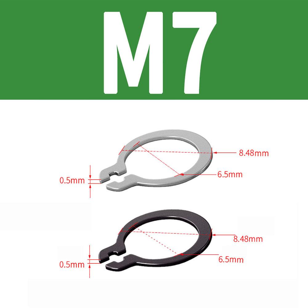 Hongtu C Type External Circlip Retaining Rings Shaft Circlip Washer M3-M9 Stainles Steel/65Mn C-type Retaining Clip Snap Ring