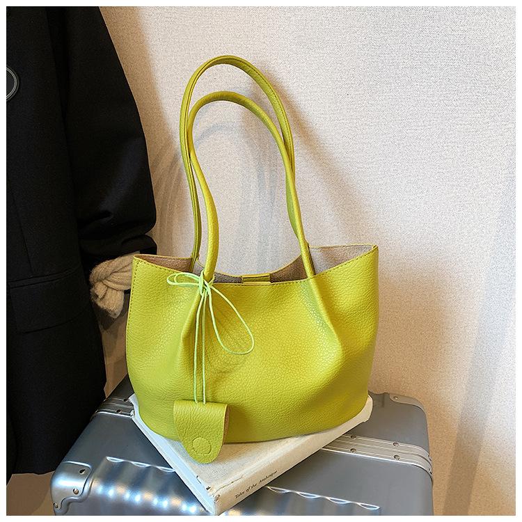 

Сумка-тоут для ребенка и мамы с узором личи, новая высококлассная простая наплечная сумка, сумочка, сумка для покупок