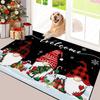 Christmas Door Mat Anti-Slip Welcome Floor Mat Washable Kitchen Indoor Outdoor Carpet Winter Christmas Decoration