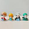 4Pcs/Set Anime ONE PIECE Action Figures Cute Sitting Luffy Zoro Nami Law Dolls Collections Model Toys Girls Boys Birthday Gift