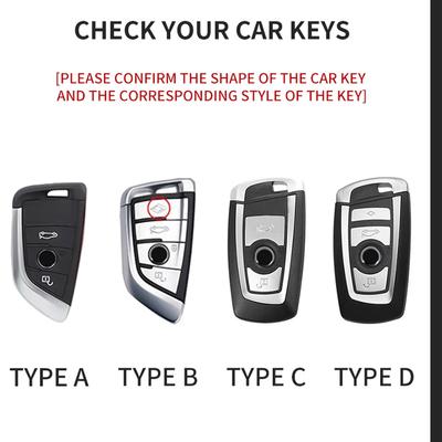 Leather Car Key Case For BMW X1 X3 X5 X6 X7 F20 F15 F16 F48 G20 G30 G01 G02 G05 G11 G32 1 3 7 Series Keychain Suede Accessories