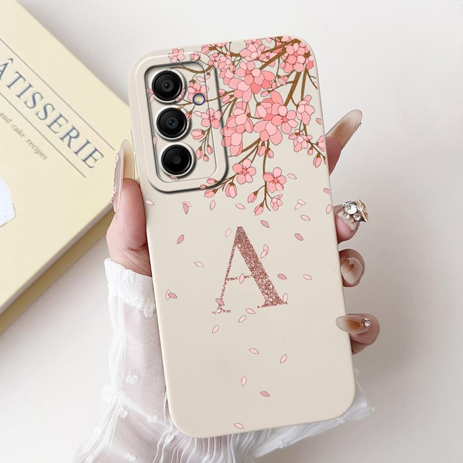 For Samsung Galaxy A16 5G Case Luxury Crown Flower Letters Shockproof Silicone Soft Cover For Samsung A16 5G A 16 SM-A166B Cases