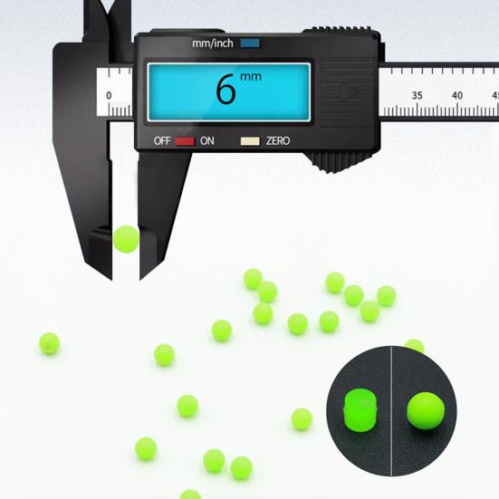 20/25Pcs Outdoor Fishing Fake Bait Easy Installation Luminous Beans Silicone Beads Fishing Lure Easy-to-Carry Fishing Gear