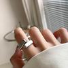 Geometric Cross Women's Minimalist Adjustable Metal Ring - Trendy Cold Style Index Finger Accessory