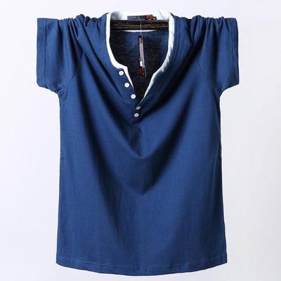 Summer Short Sleeve T Shirts Men Big T-shirt Slim Fit Brand Cotton Casual Oversized Plus Size