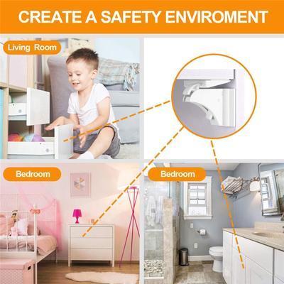 Magnetic Child Lock Cabinet Baby Safety Drawer Lock 20 PCS With 3 Keys