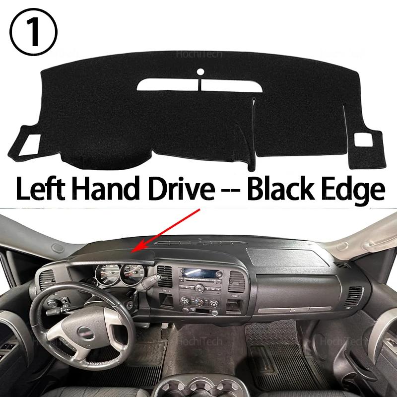 For Chevrolet Silverado 1500 2500 3500 2007-2013 Anti-Slip Mat Dashboard Cover Pad Sunshade Dashmat Carpet Car Accessorie Left Hand Black