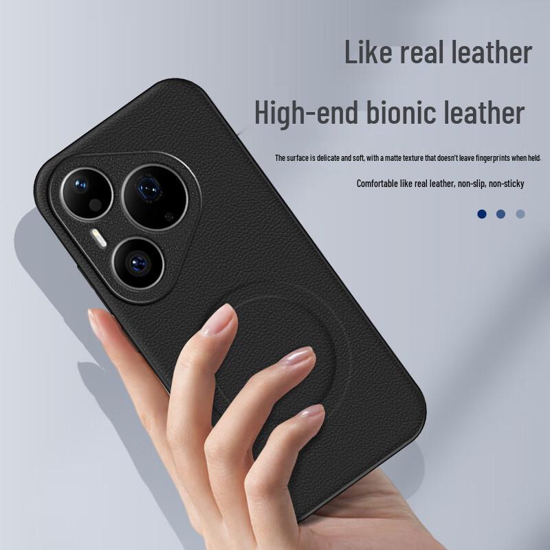 Huawei Pura 90 Pro Magnetische Leder Handyhülle