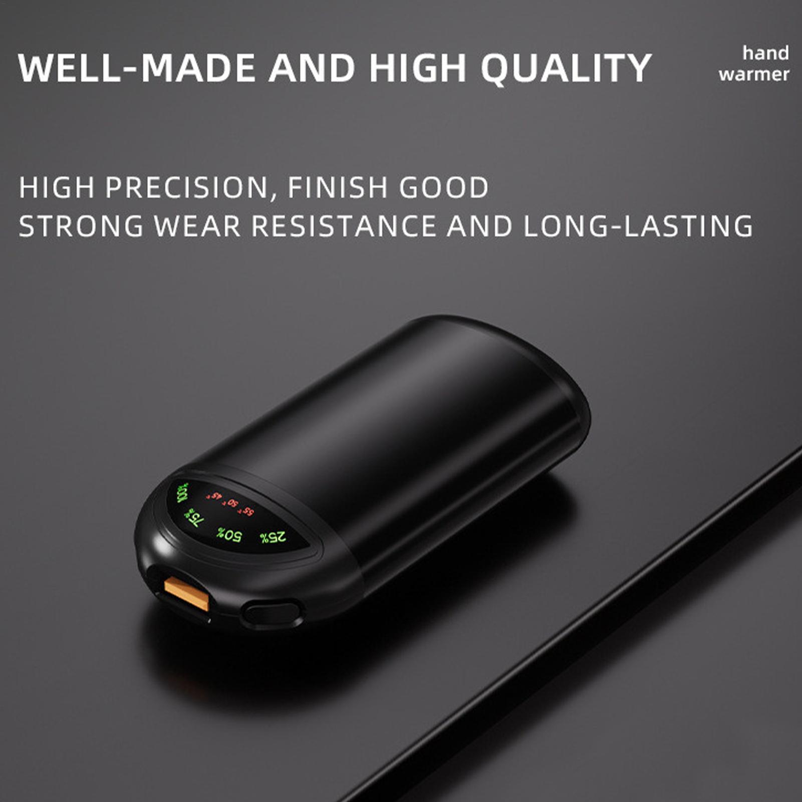 

Грелки для рук с подогревом Перезаряжаемая грелка для рук Power Bank 5000 мАч Со светом Портативная 3-уровневая температура Карманная грелка для CHINA