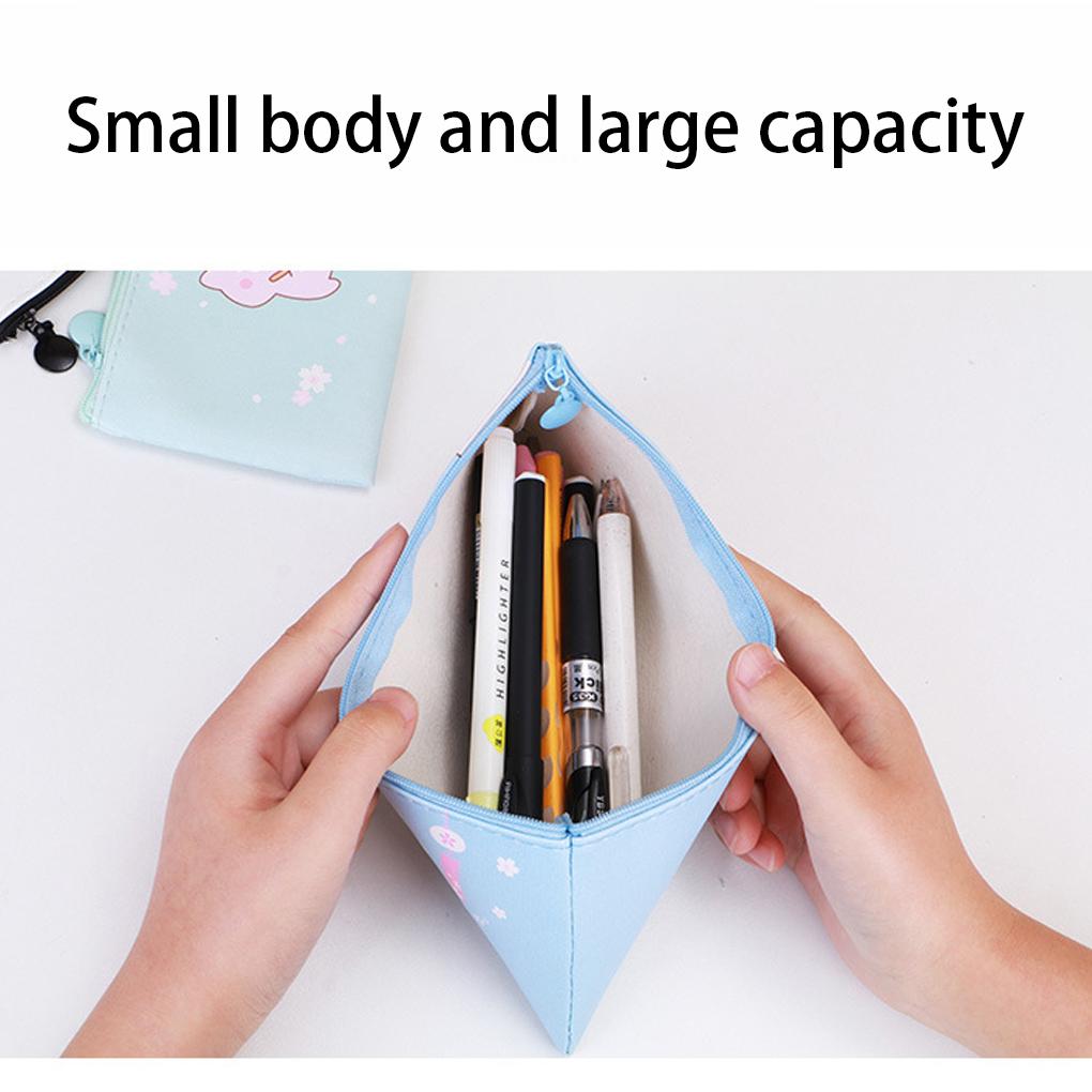 Cartoon Potloodtas Etui Pouch Houder Ritssluiting Student Opbergtassen Schrijfwaren Organizer Schoolkantoorartikelen