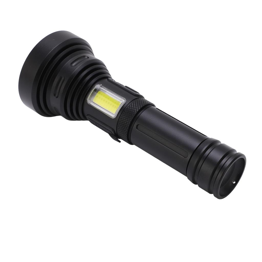 Outdoor USB Rechargeable Flashlight Telescopic Zoom Portable COB Strong Light LED Torch