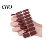 Nail Art Decal Glitter Polish Strips with File Easy Apply Remove Self Adhesive Women Strip Full Sticker Home Manicure DIY Decoration Wrap