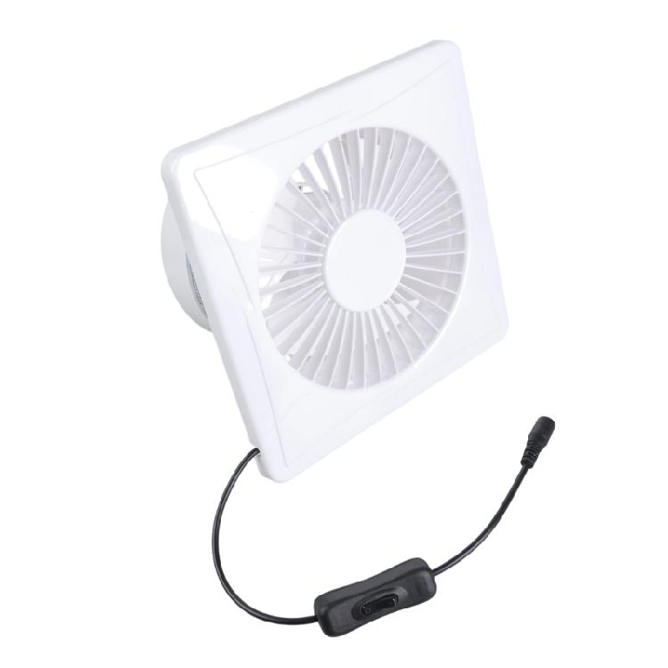 6 Inch Solar Exhaust Fan Brushless Motor Low Noise Design 8W Panel For Outdoor Indoor Ventilation In Sheds Greenhouses
