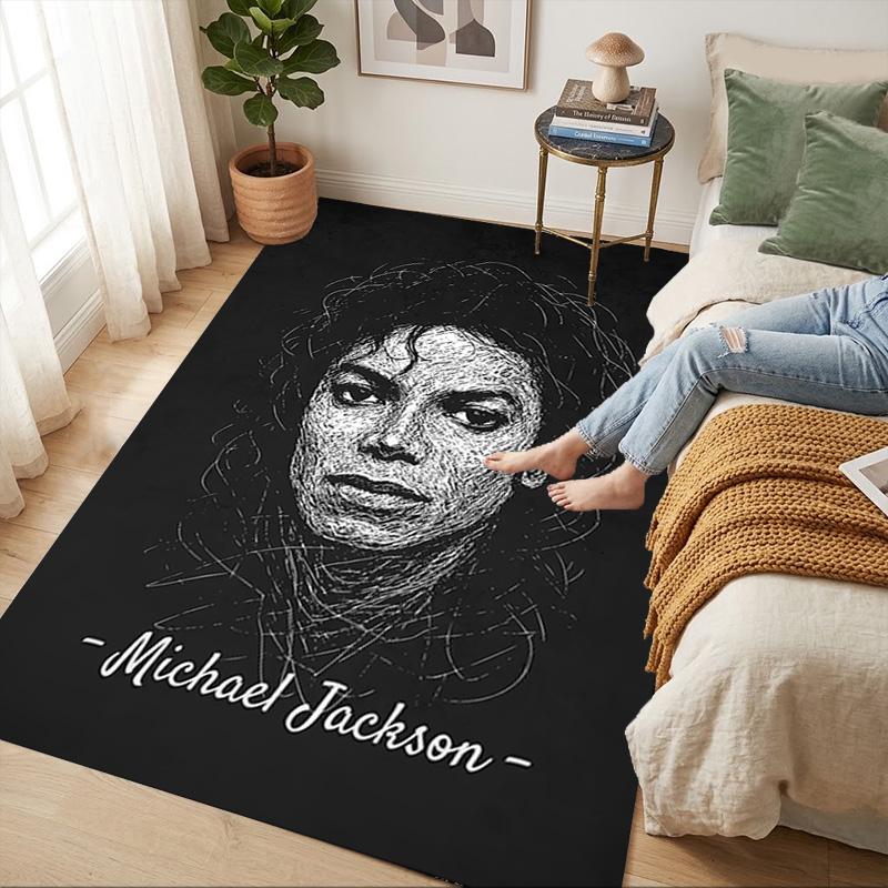 Michael Jackson Living Room Nonslip Area Rug Soft Carpet For Bedroom Gameoom Playroom Sofa Office Home Decor Doormat