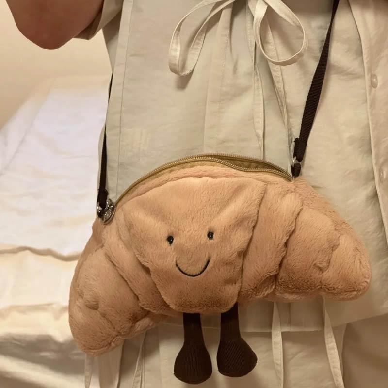 

Сумка-кроссбоди Jellycat Croissant из Великобритании - Милая плюшевая сумка через плечо для женщин 15x27cm